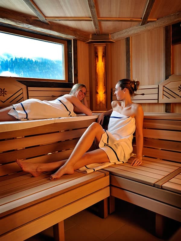 Saunieren beim Urlaub im Hotel Sonnschupfer in Schladming