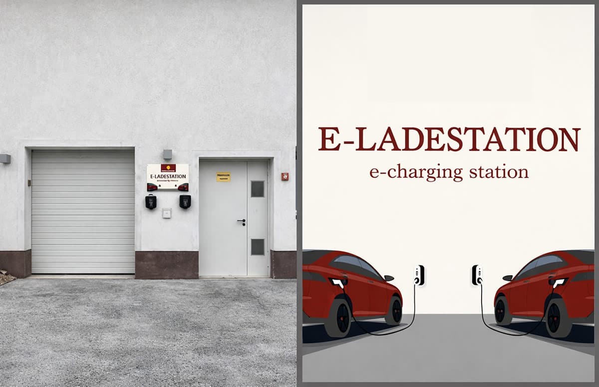 Ladestation f&uuml;r Elektroautos beim Green Hotel Sonnschupfer in Schladming