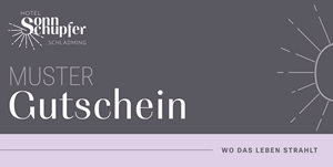 Gutschein-Muster Hotel Sonnschupfer in Schladming, Österreich
