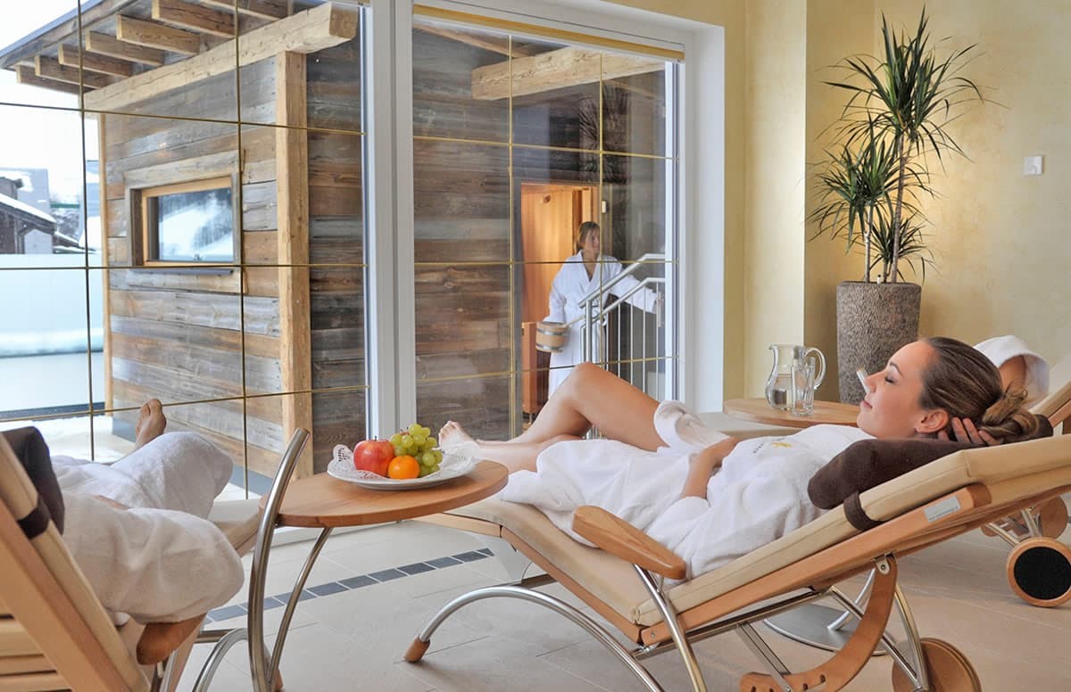 Relaxation after a day of vacation in the beautiful nature